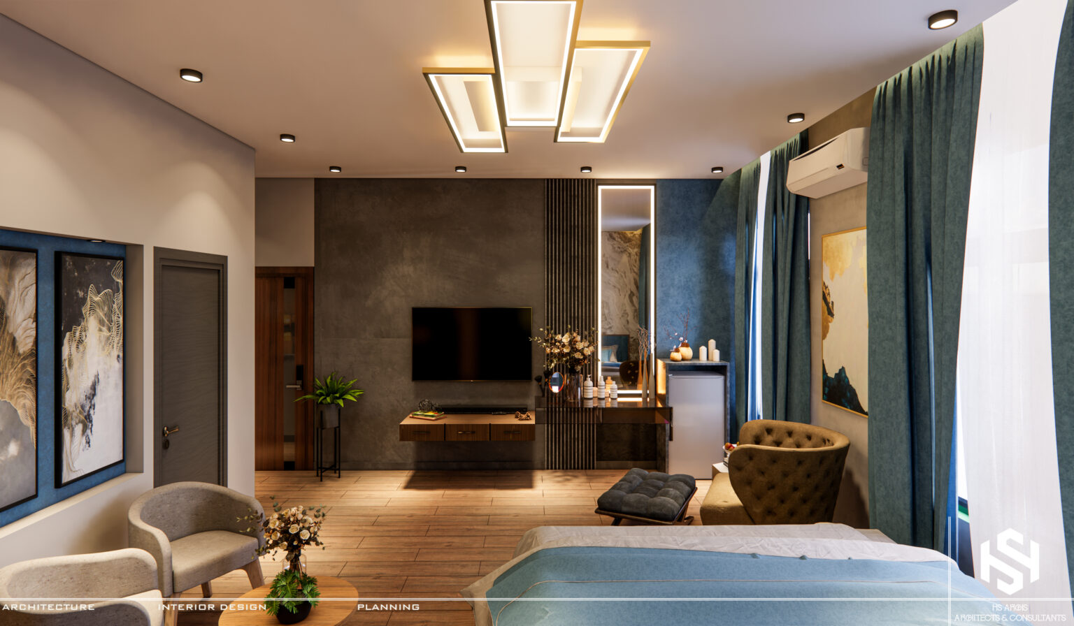 media wall and dressing